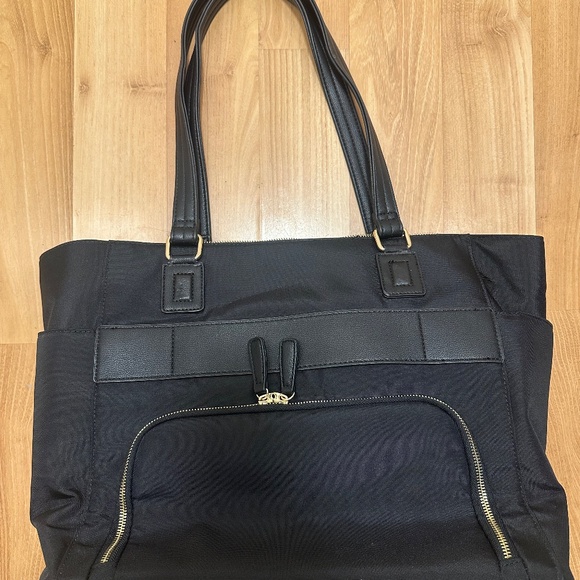 Minkeeblue Ella Tote NWT  Black Vegan Leather - discontinued hard to find design - Picture 13 of 16